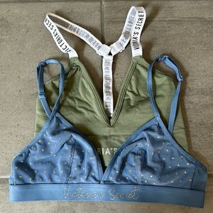 2 Victoria Secret Bralettes. No padding.